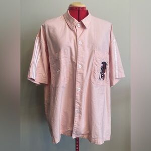 Adidas Unity - All cotton short sleeve button up shirt Size XL